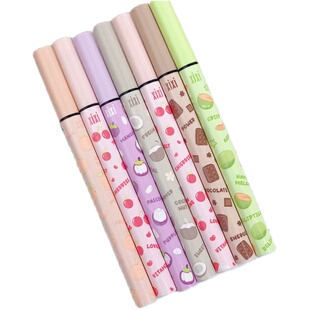 xixi彩色眼线笔顺滑不易晕染白色棕色卧蚕提亮笔高光极细眼线液笔