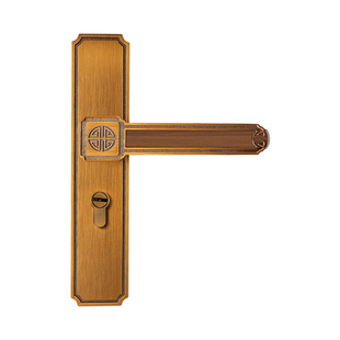 「宋枢」中式复古风格家用卧室静音房门锁宋式美学室内木门锁把手