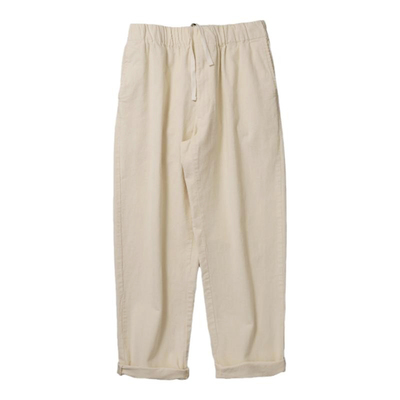 纯棉灯芯绒直筒锥形阔腿休闲裤男