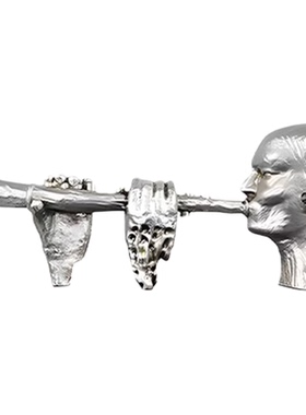 意式轻奢书桌挂画书架书柜仿真书摆件音响唱片机耳机装饰摆设组合