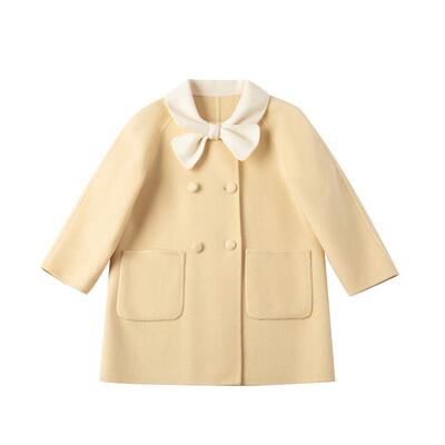 OPCP儿童呢大衣纯羊毛