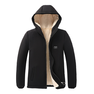 棉服女美式羊羔绒外套女加绒加厚棉衣女款冬季棉袄棉大衣夹棉冬装