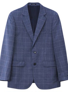 ZIOZIA夏季时尚商务男士青年修身舒适长袖正装西服ZSB02208J