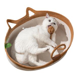 夏季猫窝四季通用夏天猫咪别墅宠物狗专用睡觉床凉席猫抓板窝一体