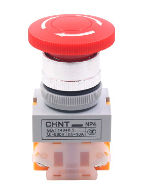 正品正泰急停开关NP4-11ZS/1