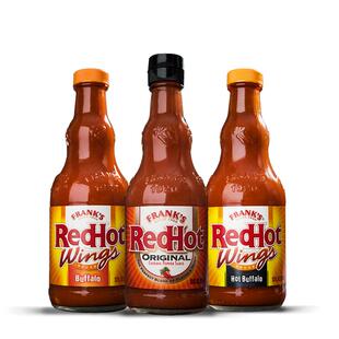 包邮美国弗兰克斯水牛城法布罗鸡翅红辣椒酱烧烤汉堡调酒Frank's