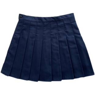 纯色jk百褶裙半身裙女春夏新款高腰西装料防走光学生显瘦百搭短裙