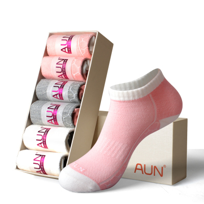 aun运动防臭袜子女短袜春夏季