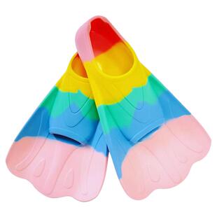 游泳脚蹼蛙泳自由泳短脚蹼儿童训练专用潜水男女鸭脚板专业蛙鞋