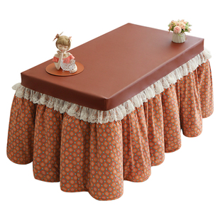 2025冬季新款高级定制橙色系列烤火罩加绒加厚烤火被烤火桌子罩套