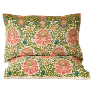 佛手花纯棉A类四层棉纱枕巾四季通用2025新款全棉枕头巾新中式