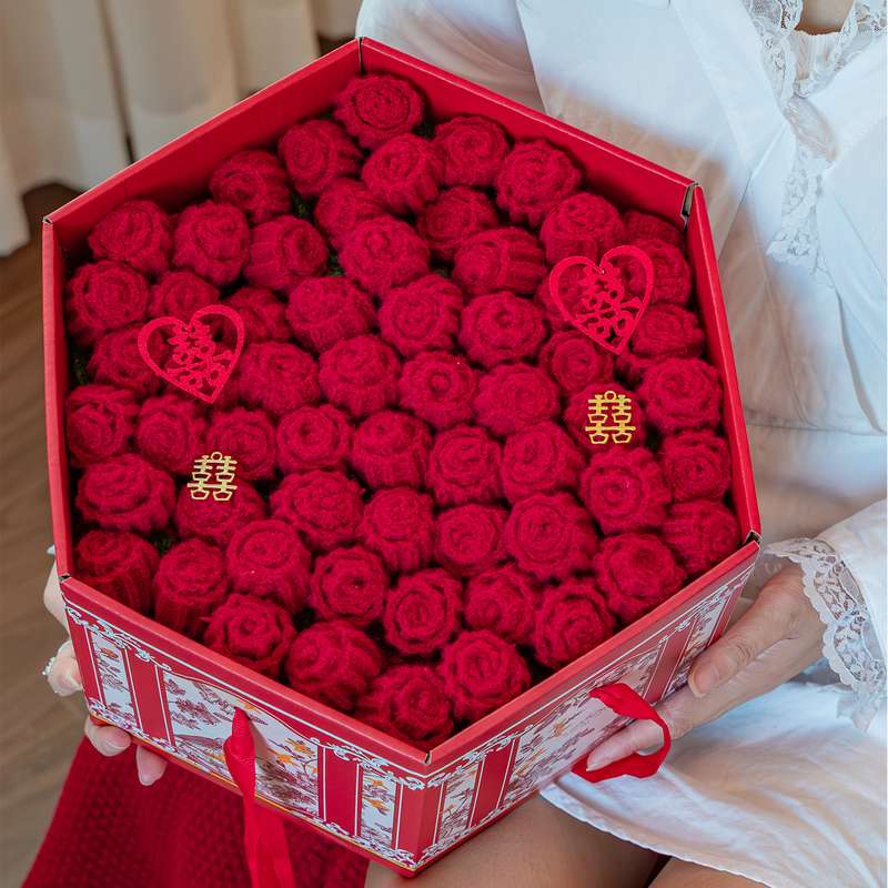玫瑰花束百喜毯子特别的新婚结婚订婚礼物送新人新娘闺蜜高档实用