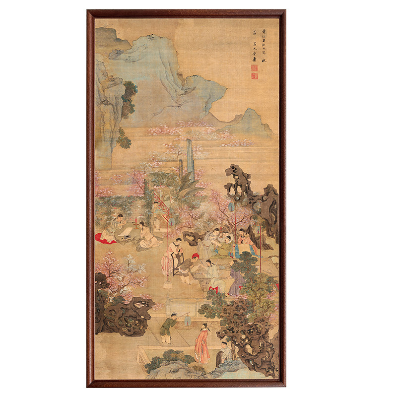 乙霏春夜宴桃李园图中国风挂画