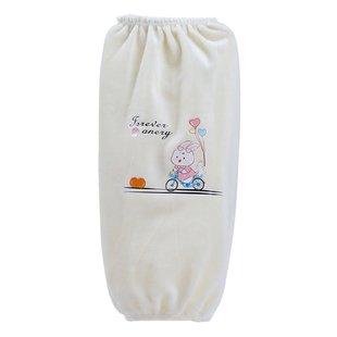 韩版袖套长款可爱女秋冬工作上班耐脏成人家务厨房防污羽绒服护袖