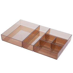 日本式厨房抽屉收纳分隔盒分格筷子家用整理盒自由组合餐具收纳盒