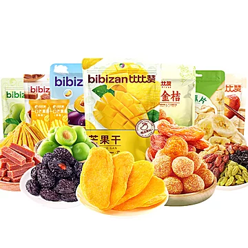 【比比赞】果干蜜饯水果脆任选5袋