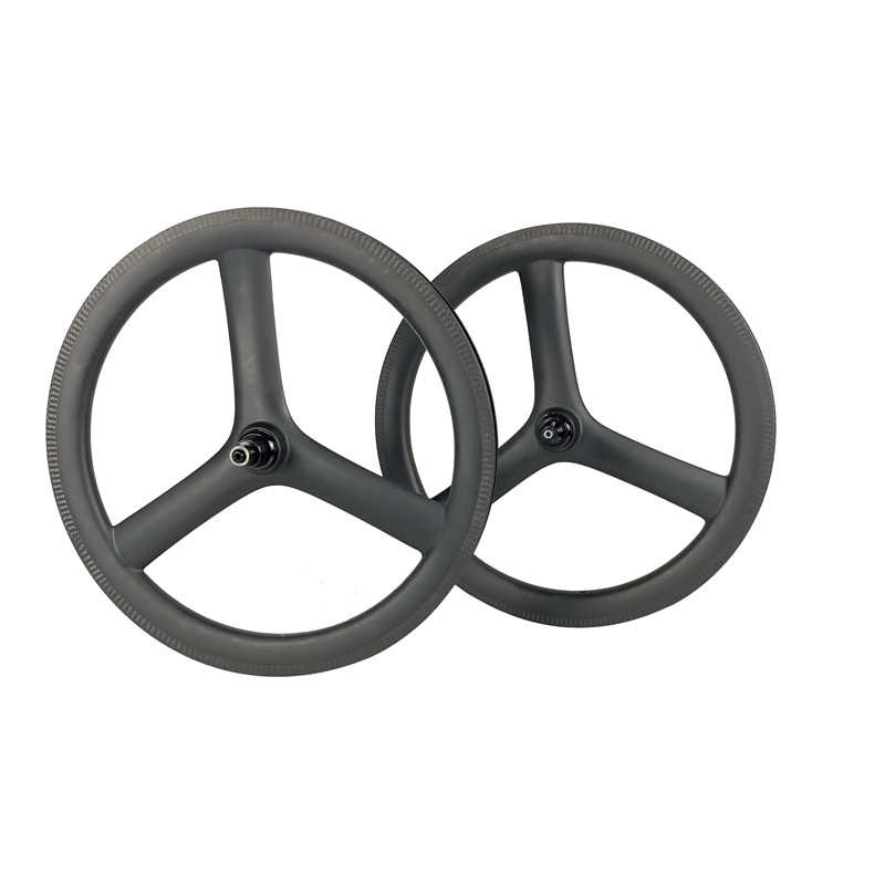 451碳纤维三刀轮406碟三刀20轮刹三刀寸451刹圈轮折叠三刀轮组349