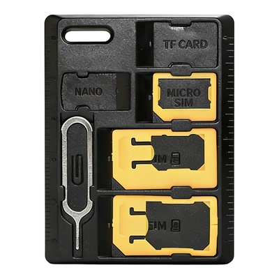 多功能苹果卡槽取卡针收纳盒