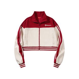 薰风运动外套女款羽毛球服运动休闲长袖拉链立领外套熏风羽毛球服