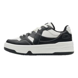 特步maxx2|板鞋男鞋冬季新款复古厚底休闲鞋情侣革面轻便运动鞋女