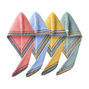 金号纯棉干发帽女毛巾包头巾100%棉浴帽干发巾加厚吸水速干可爱