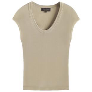 COCOBELLA[100%莱赛尔]无袖背心外套针织套装女春开衫T恤MZ7096-2