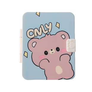 创意随身带梳子小镜子套装户外便携镜梳一体折叠化妆镜迷你圆镜子