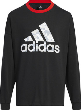 Adidas/阿迪达斯官方正品秋季新款儿童运动休闲舒适长袖T恤HM7175