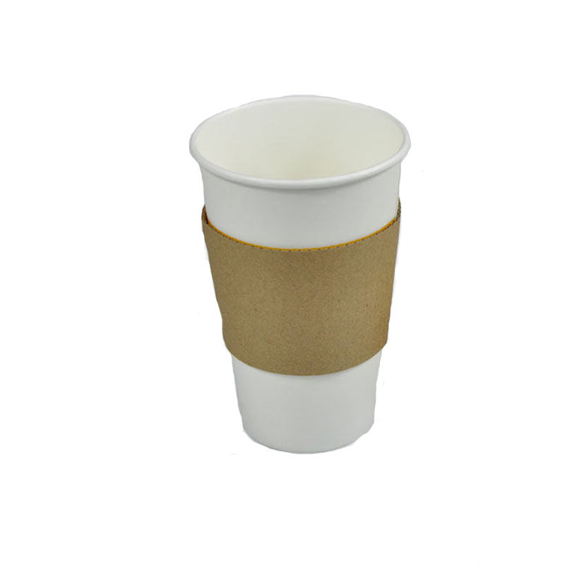 一次性95MM瓦楞杯套U型胖胖杯Q萌奶茶咖啡打包隔热防烫纸套定LOGO