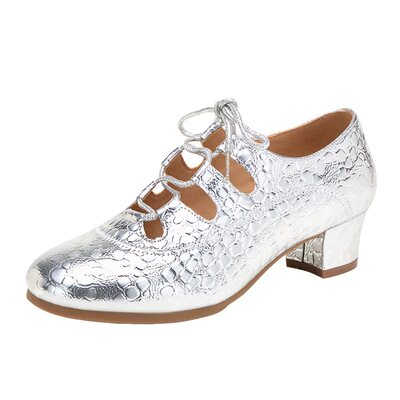 专业拉丁舞鞋女成人真皮中跟软底水兵舞室内外夏季女交谊广场舞鞋