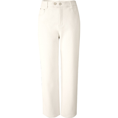 娅丽达加绒直筒牛仔裤女冬新款