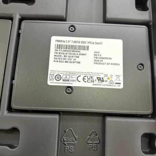 【议价-可维修】  Samsung PM983A 7.68TB 2.5寸 /均有货