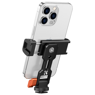 KFCONCEPT卓尔手机夹单反相机热靴手机固定支架多功能手机监视器vlog取景直播摄影拍照三脚架双冷靴横竖拍夹