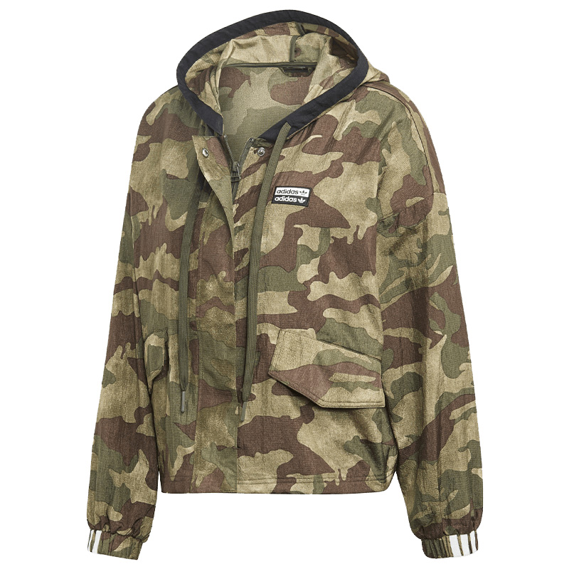 Adidas/阿迪达斯官方正品三叶草 Windbreaker 女子连帽外套ED5816