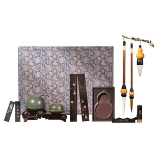 张小凤福禄寿喜文房四宝套装笔墨纸砚全套精品高档礼盒专业级砚台书法专用墨块墨条毛笔字初学者工具摆件书法