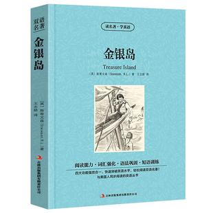 金银岛中英文双语版 中英文版英汉中英对照中英文经典世界名著 外国文学长篇小说英文版原版英语读物初中高中生课外阅读书籍zy