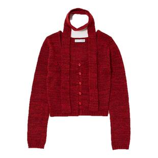 MOUSSY秋季新品韩系温柔风短款修身长袖针织衫010IA270-4651