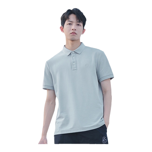 凉感 杰克琼斯男装秋季polo衫男款生士新翻领短袖T恤商务冰丝爸爸