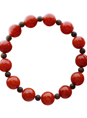 奇楠沉香南红手串女款红玛瑙手链