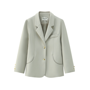 奈格薇儿小个子西装外套女2025新款春秋休闲韩版设计感小众西服
