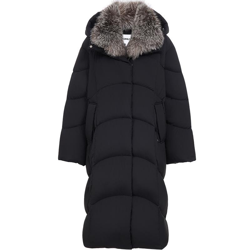 ONLY鹅绒连帽立领羽绒服