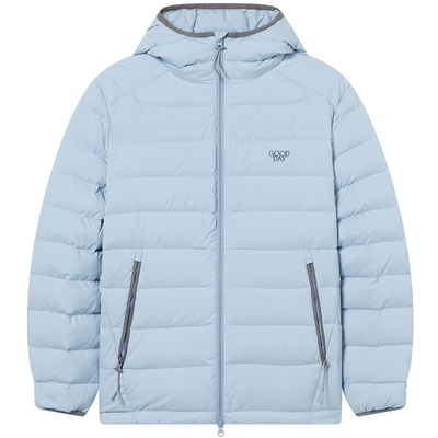 BEASTER简约撞色连帽排骨羽绒服