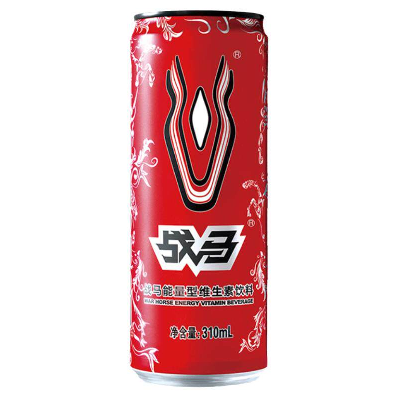 战马能量型维生素功能饮料310ml*24罐熬夜运动健身牛磺酸饮品整箱