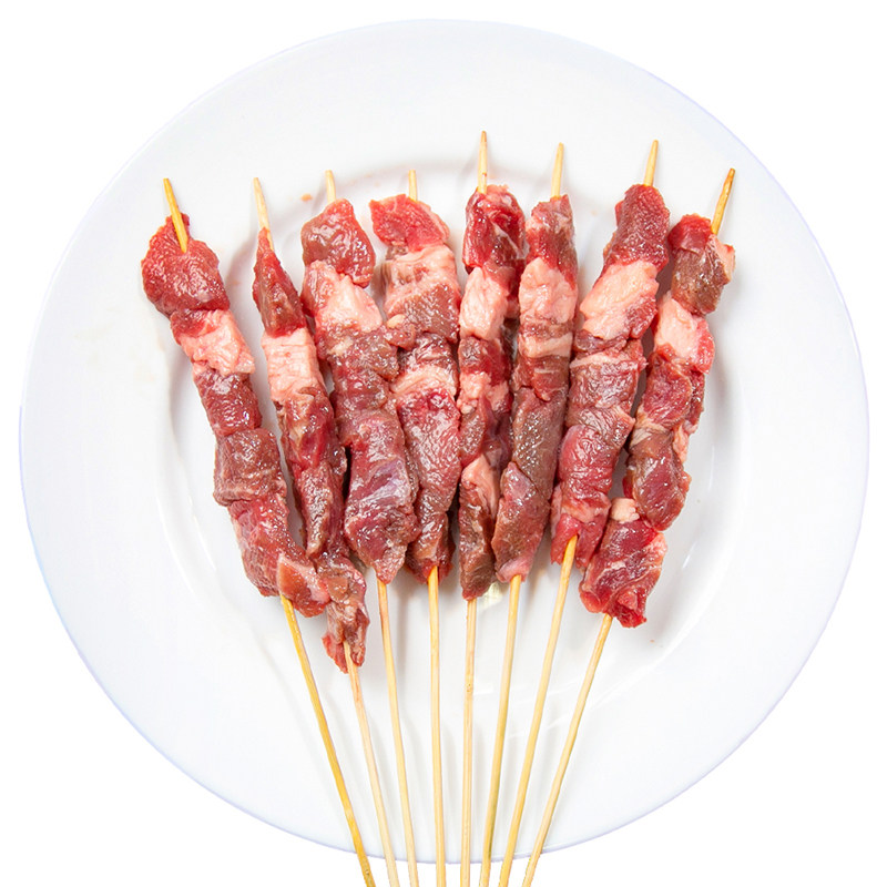30串内蒙古牛肉串顺丰免洗免腌制