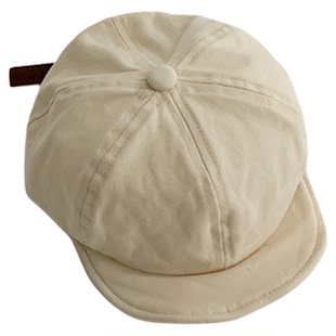 宝宝棒球帽春秋季薄款洋气婴幼儿软檐ins夏天男女童纯色鸭舌帽子