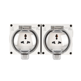 防水插座户外明装电源防雨插线板二位十孔多功能室外多孔插排