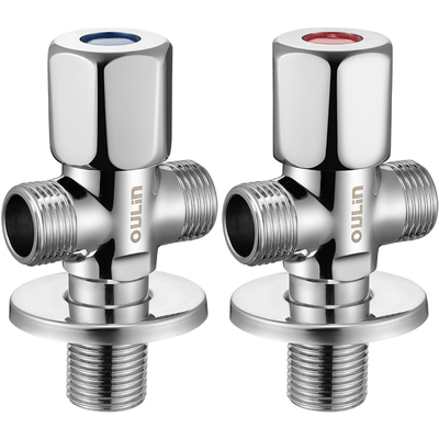 欧琳纯铜红蓝三通分水阀