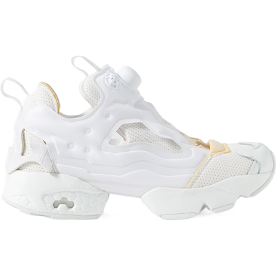 Reebok女皮革氯丁橡胶边饰网眼运动鞋单鞋