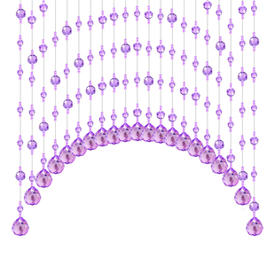 新款水晶珠帘客厅隔断帘奢华卧室门帘网红结婚珠帘免打孔装饰挂帘