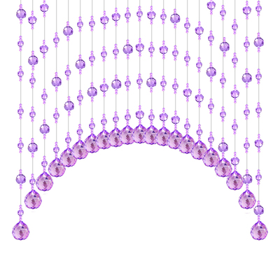 奢华水晶珠帘隔断帘时尚大气